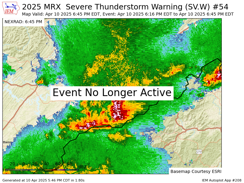 VictoriaCavWx's tweet photo. MRX cancels Severe Thunderstorm Warning for Sevier [TN] https://t.co/mZpQzSTzCe https://t.co/3qBBvsEZtZ