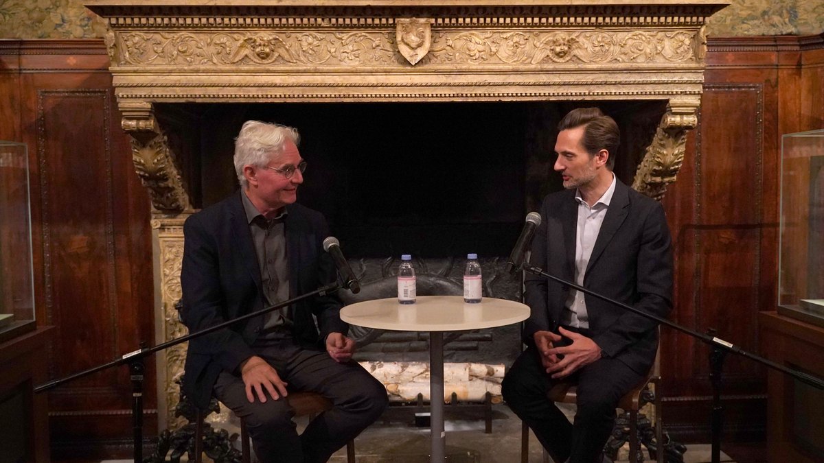 NourFoundation's tweet photo. Tonight at The Morgan Library &amp; Museum: “Becoming Human: An Elusive Pursuit” Steve Paulson in conversation with Elie During. https://t.co/0RA31ewc4c