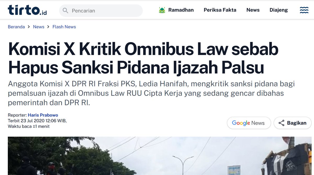 SianiparRismon's tweet photo. Penghapusan Pasal 67, 68 dan 69 UU Nomor 20/2003 tentang SISDIKNAS di RUU Omnibus Law Cipta Kerja.
Pasal-Pasal itu atur sanksi pidana maupun dan denda terkait pamalsuan ijazah, sertifikat dan gelar baik oleh badan hukum maupun perorangan.

Karya JOKOWI! Skripsi juga tidak WAJIB! https://t.co/8cg8CTXG4G