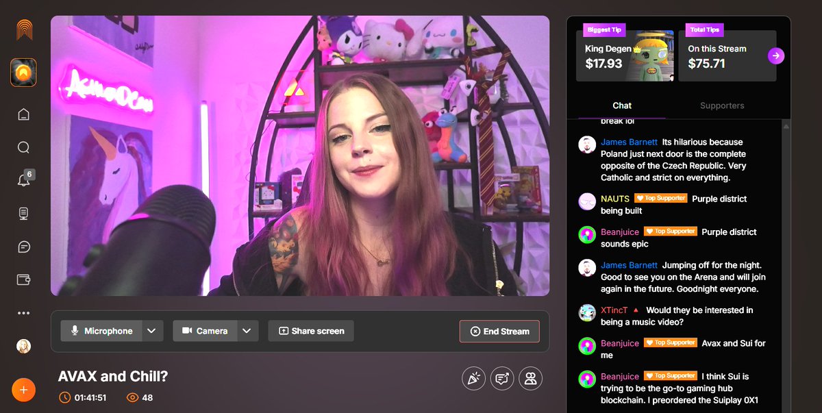 AshleyDCan's tweet photo. first official stream on @thearena

i made $40 an hour while yapping with the homies and playing Hello Kitty Island Adventure

is this even real life?? https://t.co/nSz2cmhbXS