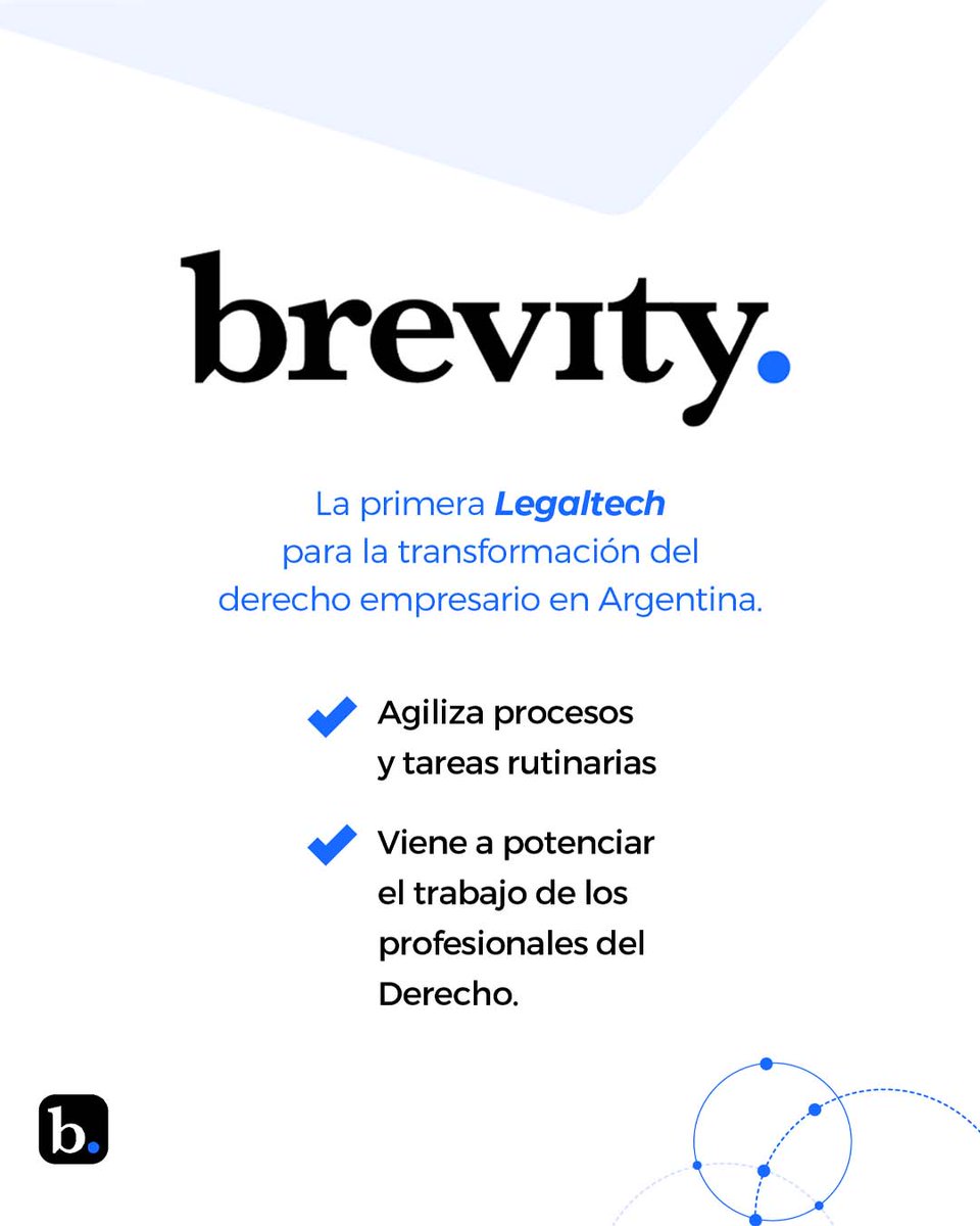 📖 <a href="/brevitypro/">BREVITY</a> es una plataforma inteligente para la gestión legal y corporativa que transforma la manera en que las empresas administran sus sociedades. 🏛️💼
🔗Conócela en nuestro Índice Latinoamericano de Legaltech: abogadodigital.lat/blog/empresa/b…