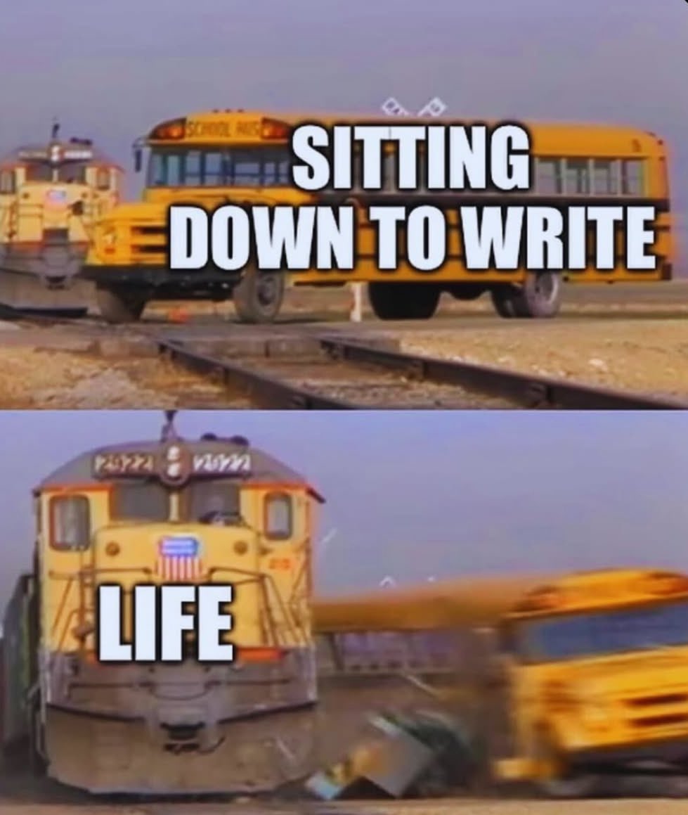 Well this about sums it up, really.  ✨😬🫠

#amwriting #WritingCommunity