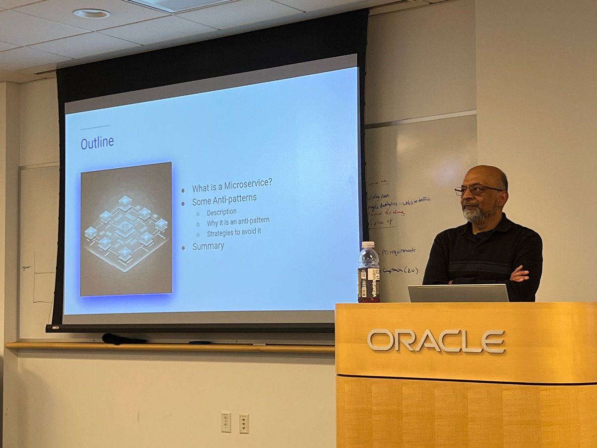 BostonJavaUsers's tweet image. This month’s presenter is one of our board members, Mayank Prakash, speaking on microservice anti-patterns.