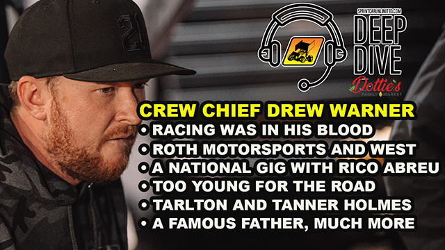 We posted the SprintCarUnlimited.com Deep Dive presented by <a href="/DottiesMarket/">Dottie’s Family Market</a> ... our guest this week is <a href="/TarltonRacing/">Tarlton Racing</a> crew chief <a href="/D_Warner35/">Drew Warner</a> ... lot of good topics. 

Link: youtube.com/watch?v=TZ7dW1… Thank you for listening and subscribing.