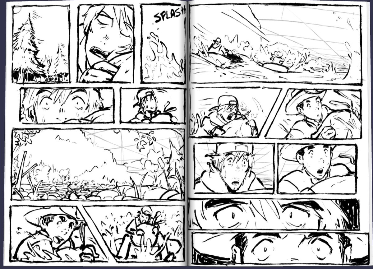 JustinWGordon's tweet image. some hangtown thumbs 1/2 #comic #storyboard #manga #manhwa