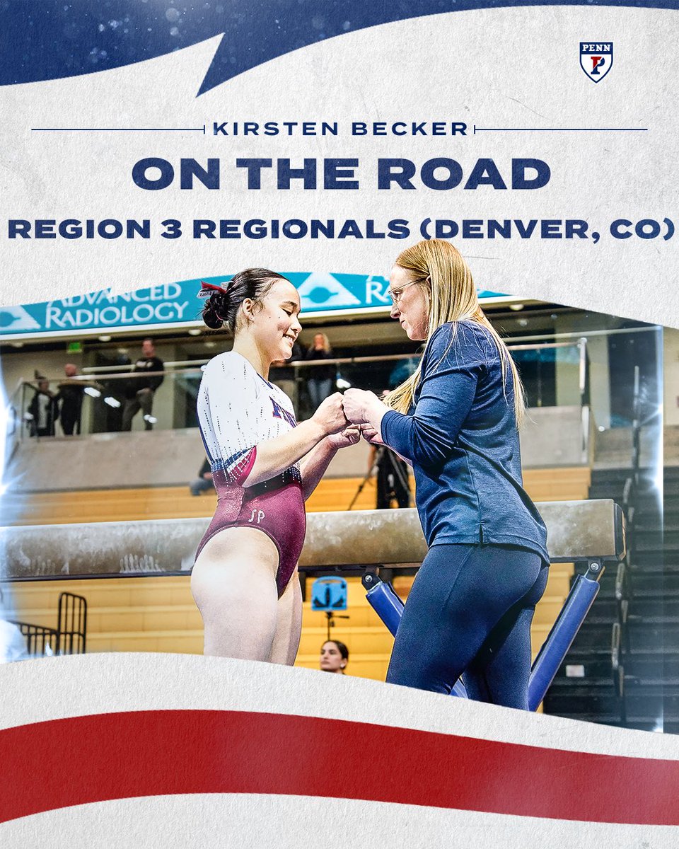 PennGym's tweet image. On the Road ✈️

Wishing the best of luck to everyone competing at Regionals this weekend! ❤️💙