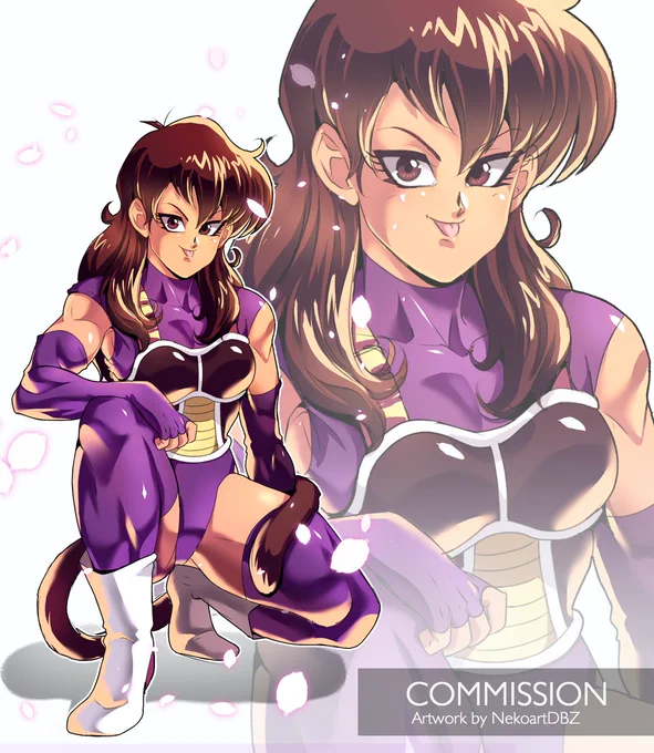 'Saiyan Girl Oc' C0mmissi0n [Repost] #Dragonball #Fanart