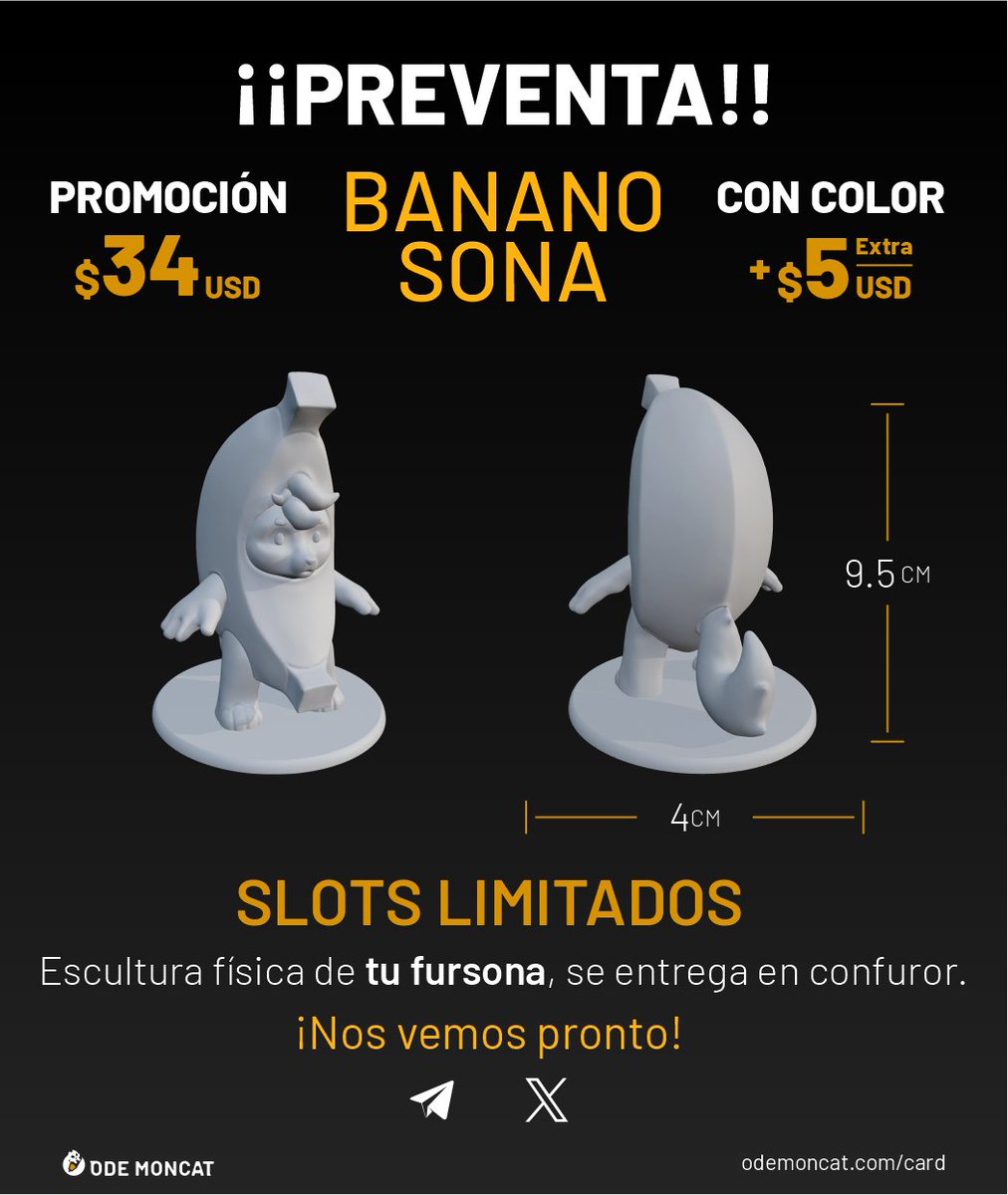 Gente, abro comisiones de las BANANOSONAS que se entregarán en confuror. Se pueden personalizar, pueden hacer sus pedidos. Hay espacios limitados.
#furry #commissionsopen #digitalart #furryfandom #fursonas #dibujos #dibujodigital #dibujos #confuror2025 #YCHCommission