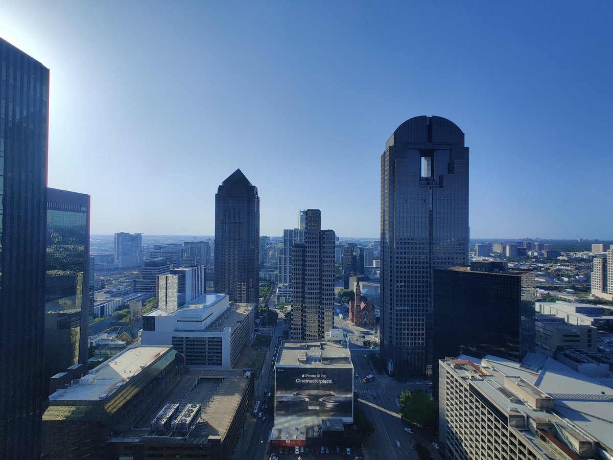 Too bad the baby isn't still here because my room has a front and center view of that building.
Also, #texasfurryfiesta #TFF25 bro!