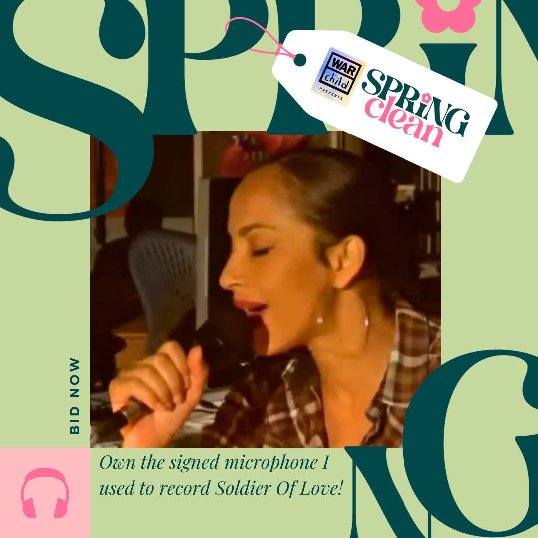sadearchive's tweet photo. The microphone Sade used to record Soldier of Love is up for grabs as part of the @WarChildUK Spring Clean online auction! Proceeds from the auction will support War Child UK’s efforts to protect, educate, and fight for the rights of children caught in conflict. The auction runs from April 3rd–24th. Bidding starts now – link in my bio.