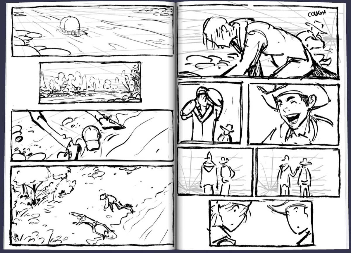 JustinWGordon's tweet image. some hangtown thumbs 2/2 #comic #storyboard #manga #manhwa