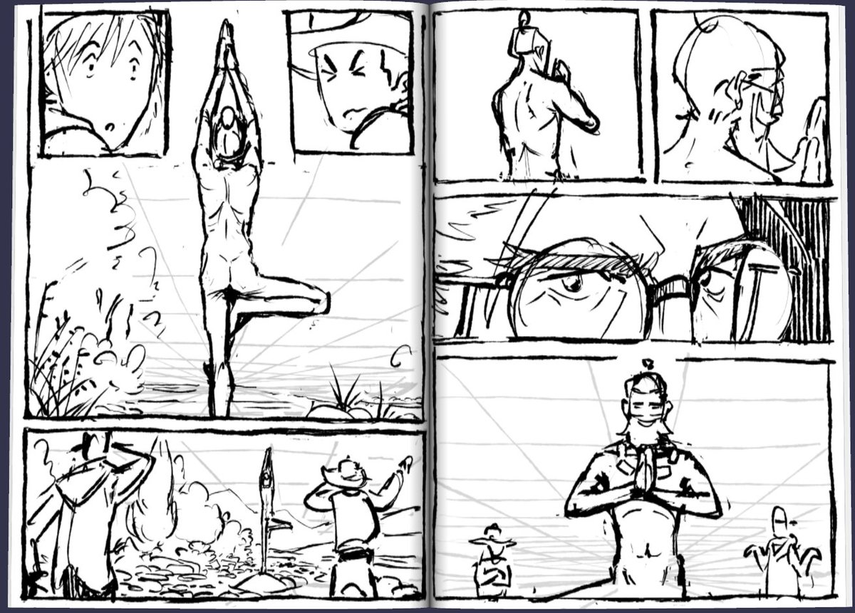 JustinWGordon's tweet image. some hangtown thumbs 2/2 #comic #storyboard #manga #manhwa