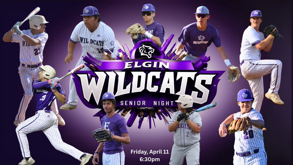 ElginWildcatFan's tweet photo. Tomorrow night is SENIOR NIGHT for @BaseballElgin.  Congratulations to @JalenOwens42 @JARodriguez2025 @Fernando_Ram21 @HibbsMalakai @GramesJack @mason_nunez00 @JonathanR1chard @Casonnalle10 Christian Carlos.  #OTOTOF #Classof2025 @ELGINISD_EHS https://t.co/KgLcPSKnb0