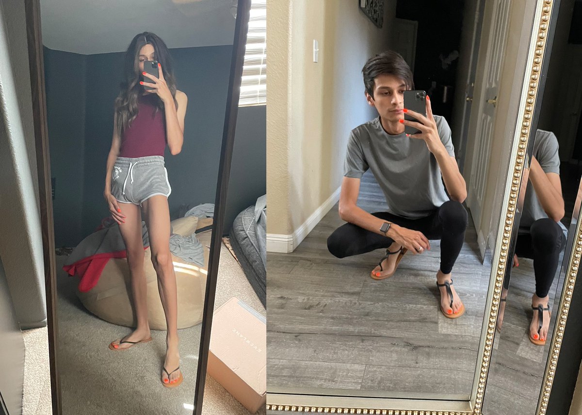 FemboyAngie's tweet photo. Girl Mode vs Boy Mode https://t.co/8vMiOPqhoY