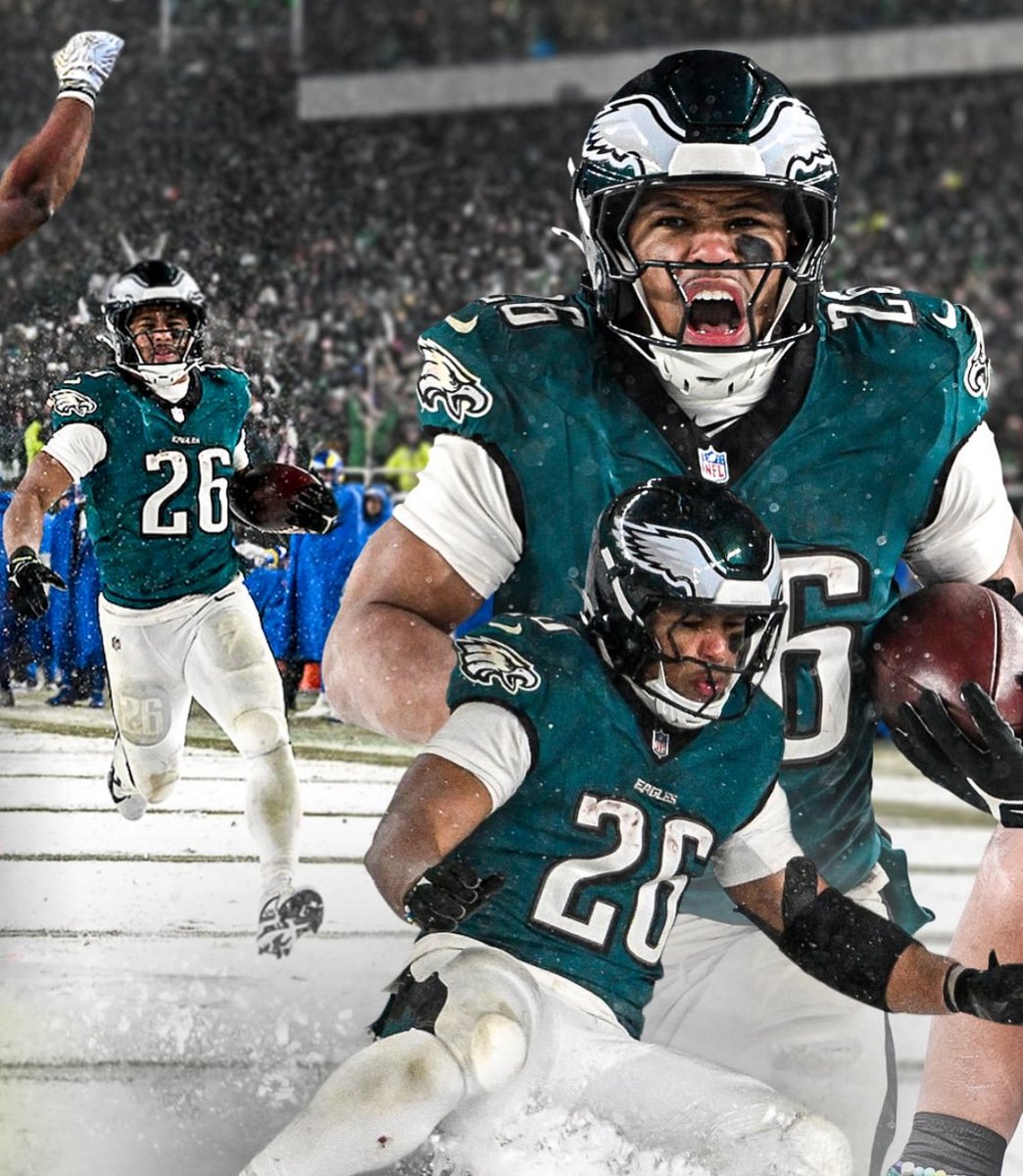 _EagleTimes's tweet photo. Saquon’s first year as an Eagle will never be forgotten 🥹🦅

#FlyEaglesFly https://t.co/Rejq6Rplpc