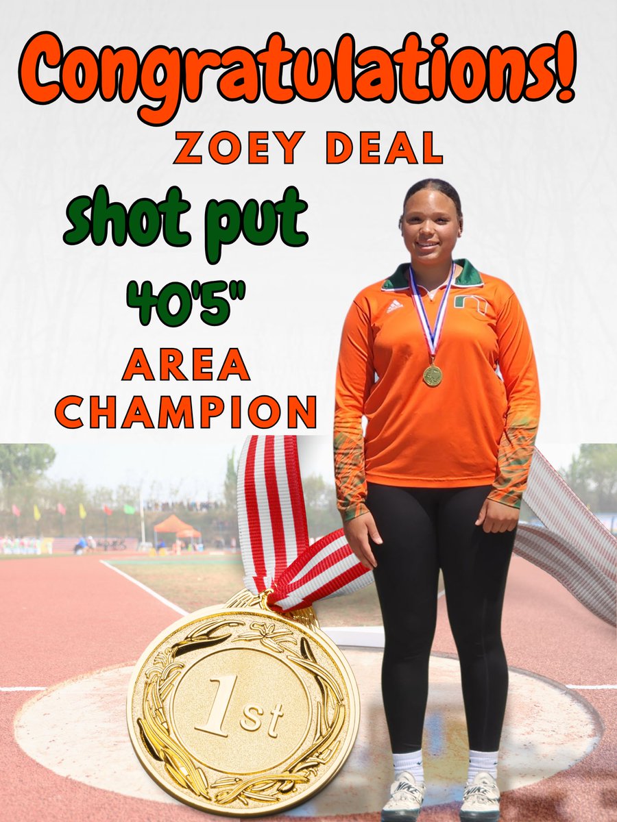 Congratulations to the Naaman Forest Field event Area Champion.  #WAM 🥇
