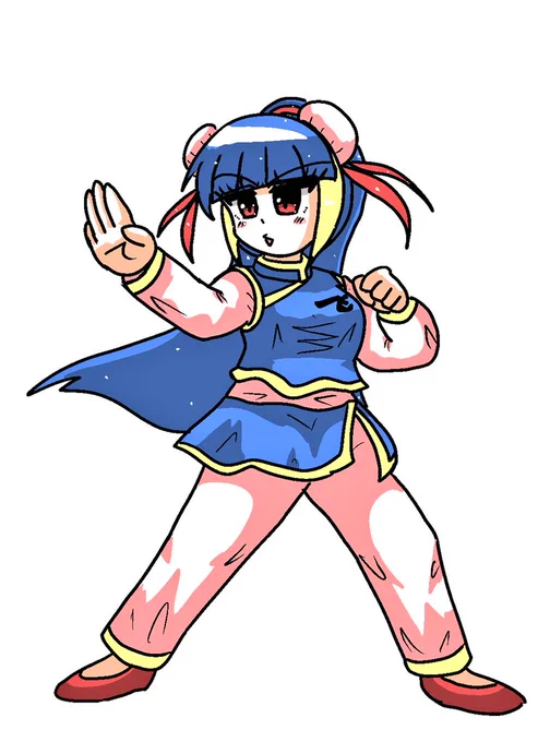 では仕事開始この前描いた彩飛影さんと矢刑天さんの二人ですが体格がどうみても彩飛影さんがふとましい気がして私の好みが強くなってるなぁと感じました 