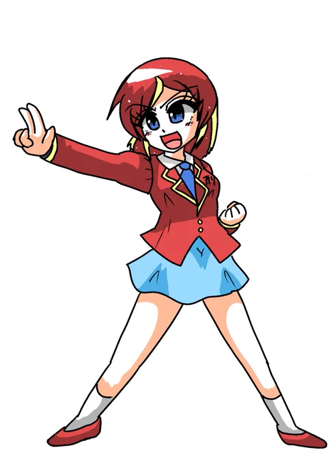 では仕事開始この前描いた彩飛影さんと矢刑天さんの二人ですが体格がどうみても彩飛影さんがふとましい気がして私の好みが強くなってるなぁと感じました 