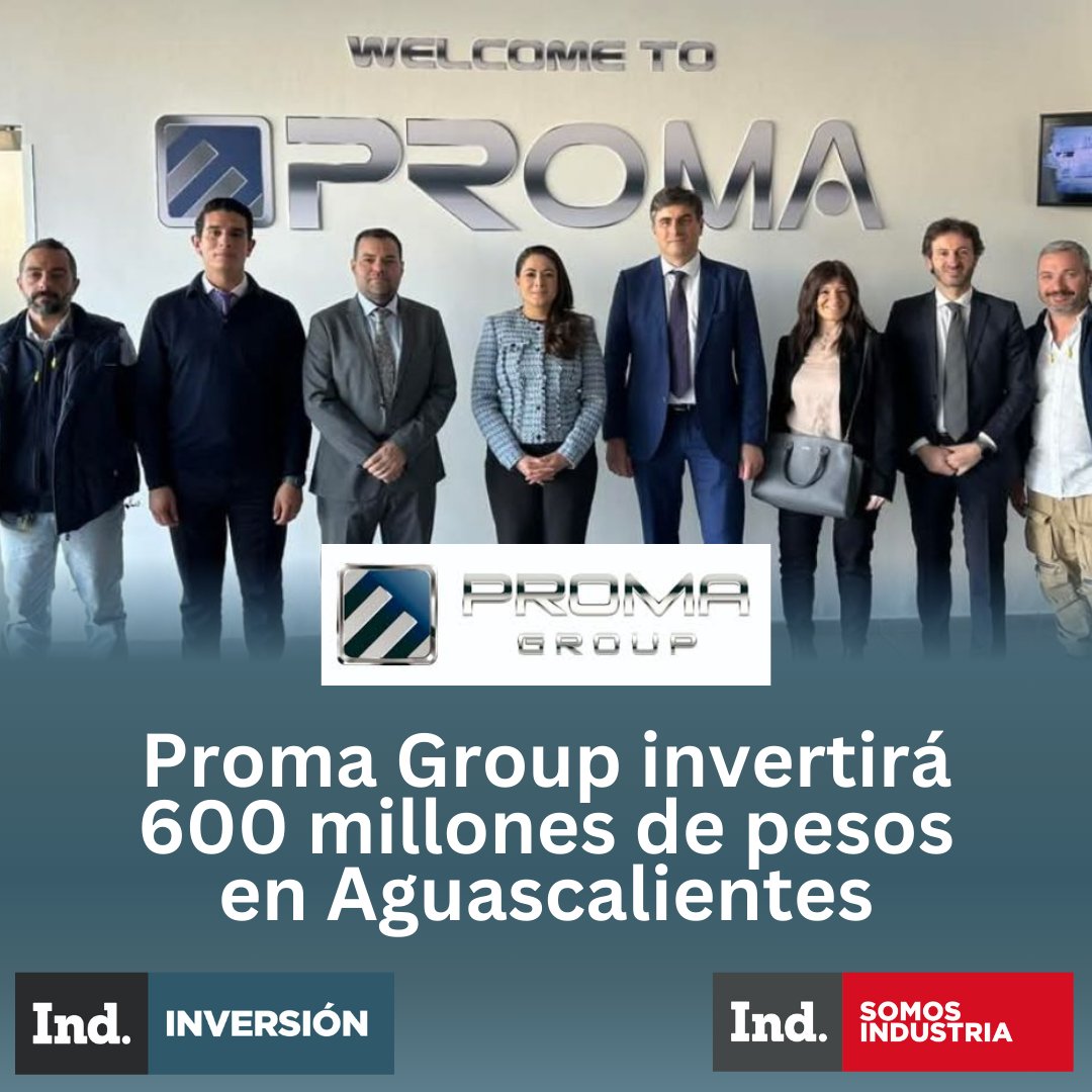 SomosIndustria's tweet photo. 🚗 La  empresa italiana Proma invertirá 600 mdp en Aguascalientes 🏭

Producirá piezas para Tesla, GM y Stellantis.
🔧 Más detalles aquí 👉 

https://t.co/NDarVNfW9z

#Proma #Aguascalientes #IndustriaAutomotriz #Tesla #GM #Inversión https://t.co/V2iJq67stm