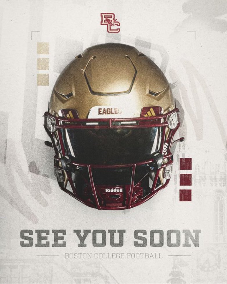 ShamusDevine (@shamusdevine) on Twitter photo Excited to visit Boston College this weekend. Looking forward to learn more about the school and meeting the coaches.
<a href="/Coach_Cadet/">Carl Cadet</a> <a href="/TenfoldSports/">Tenfold Sports</a> <a href="/ScottyPrince10/">Scott Prince</a> <a href="/speedcoachDB/">Dana Barry</a> <a href="/Coach_JDiBiaso/">Jonathan DiBiaso</a> <a href="/CarterZielinski/">Carter Zielinski</a> <a href="/BCFootball/">Boston College Football</a> <a href="/NE6FB_Recruits/">NE-Recruits</a> Excited to visit Boston College this weekend. Looking forward to learn more about the school and meeting the coaches.
<a href="/Coach_Cadet/">Carl Cadet</a> <a href="/TenfoldSports/">Tenfold Sports</a> <a href="/ScottyPrince10/">Scott Prince</a> <a href="/speedcoachDB/">Dana Barry</a> <a href="/Coach_JDiBiaso/">Jonathan DiBiaso</a> <a href="/CarterZielinski/">Carter Zielinski</a> <a href="/BCFootball/">Boston College Football</a> <a href="/NE6FB_Recruits/">NE-Recruits</a>
