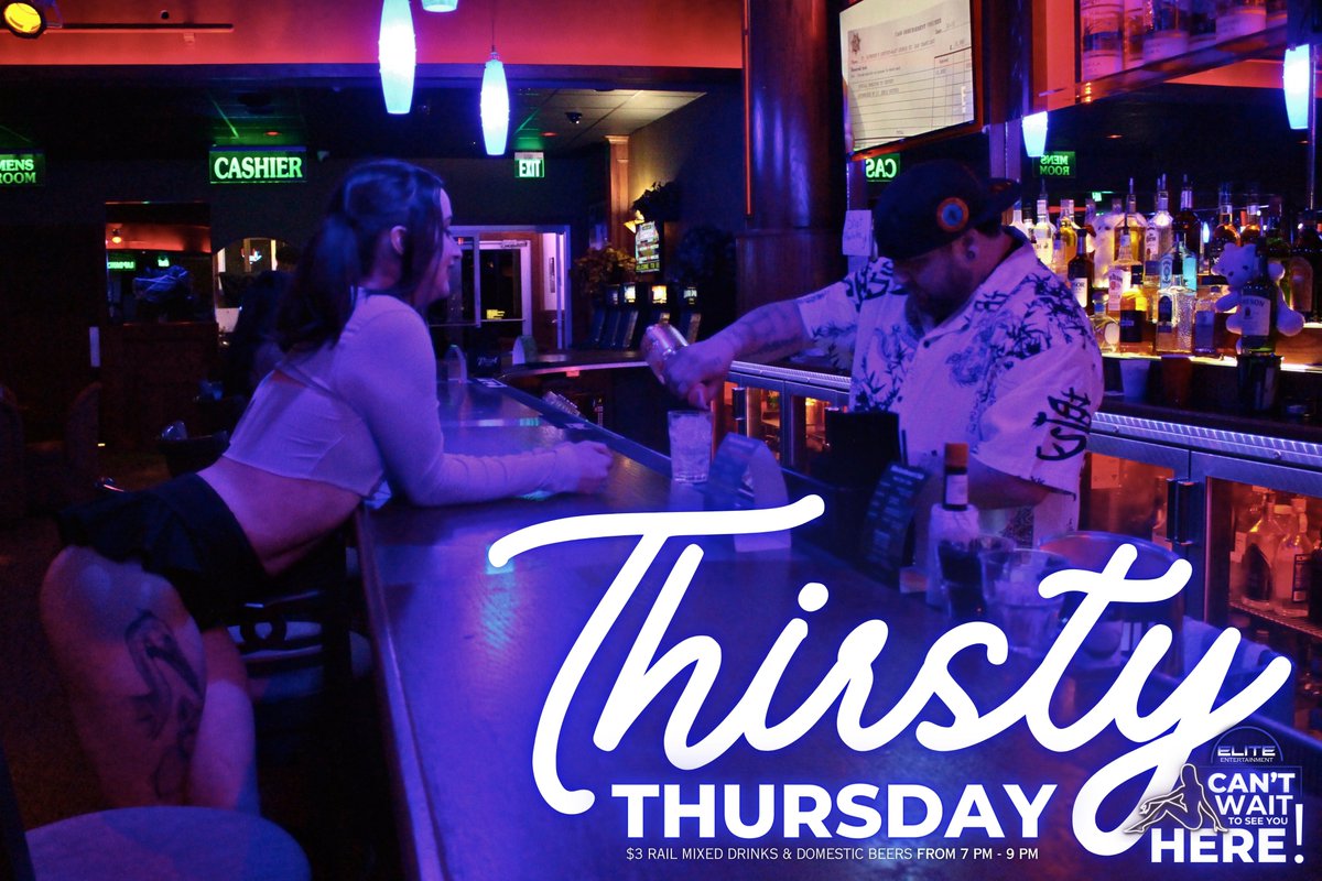 EliteJuneau's tweet photo. Thirsty Thursday is ON at Elite!
 And don’t forget...
TOMORROW NIGHT: Shades of HUNKS takes the stage for the ultimate Girls Night Out! 👀💪
Tickets are still available – don’t wait to grab yours! 🎟️
https://t.co/Z0ctCH2kxc
#ThirstyThursday #EliteEntertainmentWI #ShadesOfHunks https://t.co/eaapGTTC6R