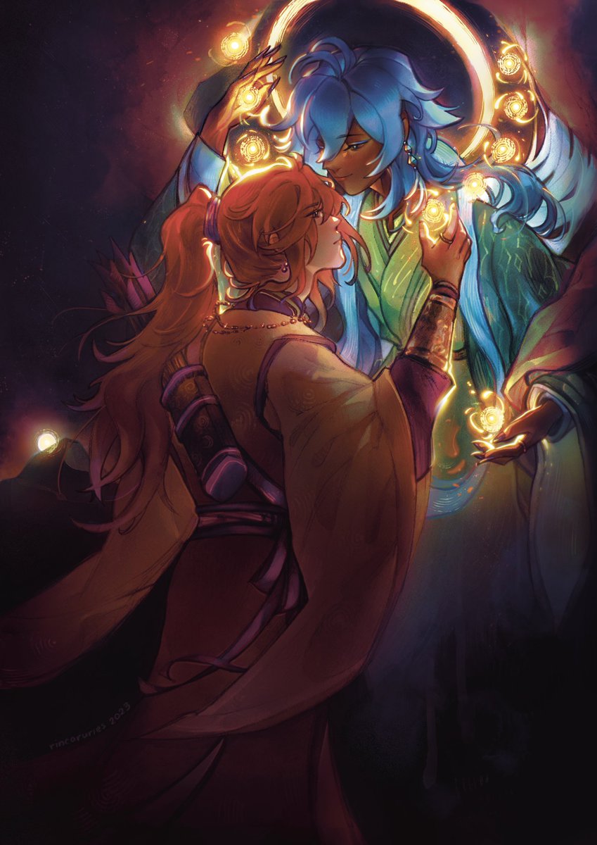 rincaruries's tweet photo. #luckae #ディルガイ Sunshot, Moonstruck ☀️🌙

drawn for @luckaeluczine in 2023, accompanying an incredible fic by @xiaorecord!! https://t.co/nyKCWlx3H0