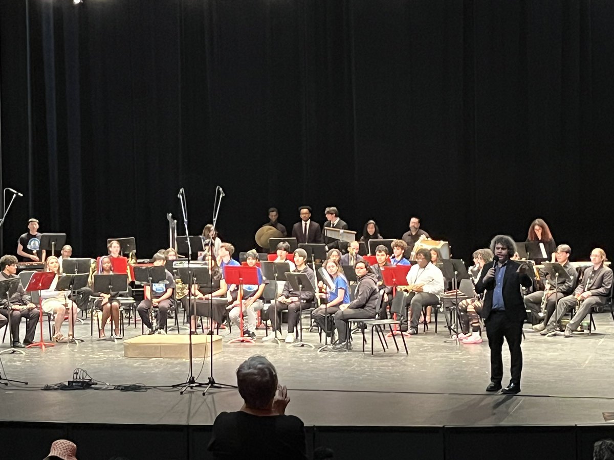 PetheAJ's tweet photo. What an unforgettable evening at the culminating event of the Jefferson Parish Music Festival! The talent on stage was incredible. Deepest thanks to all of our amazing band directors across @JPschools for the work they do every day. And thank you to @JPACenter for hosting us! https://t.co/GtvofcqA1B