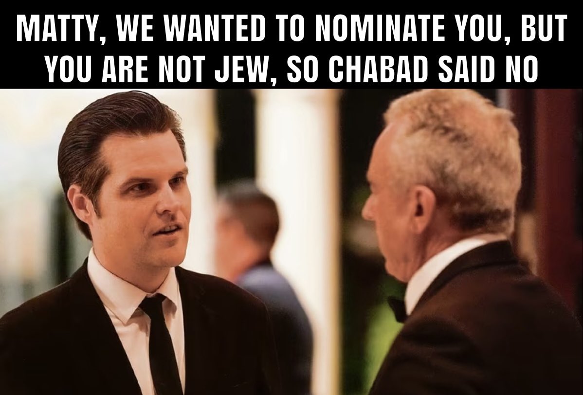 karl_stepien's tweet photo. @mattgaetz #JewishLobby #DeepStateMossad #DeepStateIsrael https://t.co/98mtl3E2KI