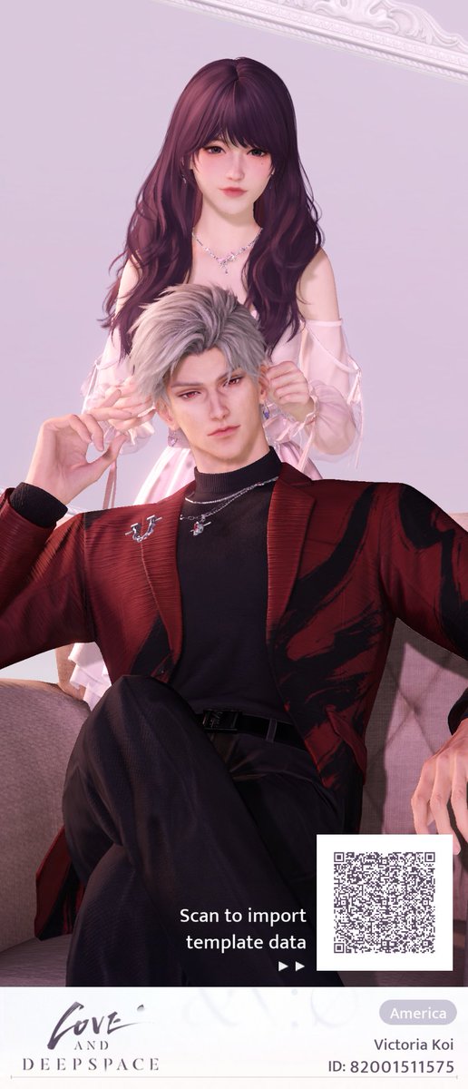 MaviKoi's tweet photo. I wanted to drop some poses I've tried with #Sylus and #Rafayel cause I believe they came really cute💖 feel free to take inspo #loveanddeepspace #LaDS https://t.co/3aLL9s4l4c