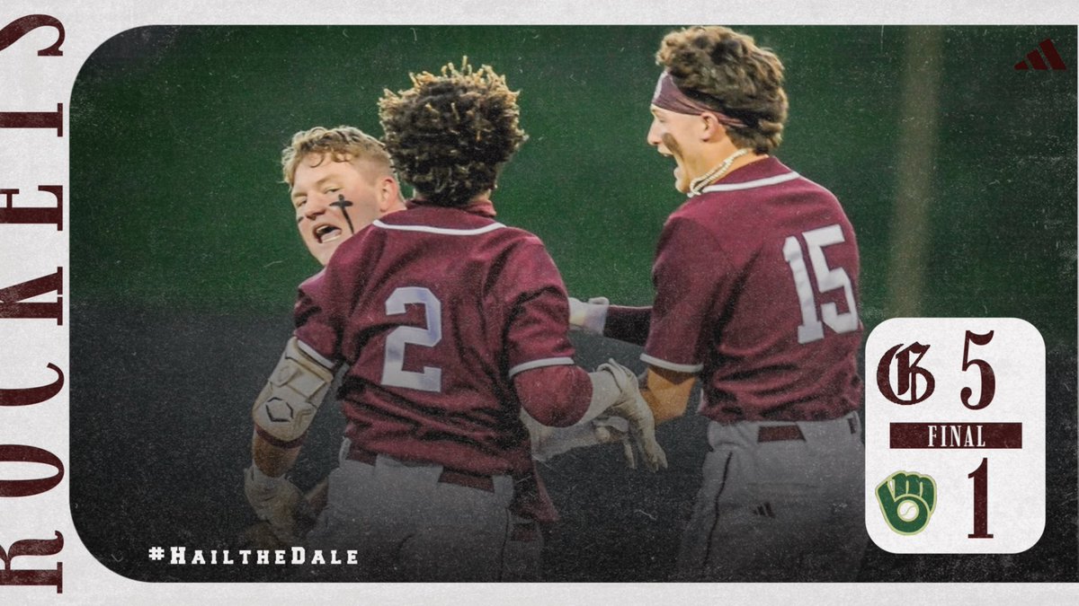 GdaleHSBaseball's tweet photo. ROCKETS TAKE DOWN THE SPARTANS!!! Next up: Saturday, 4/12 at 11:00 am vs John Carroll at home! #HailtheDale https://t.co/1F1DBpERFP