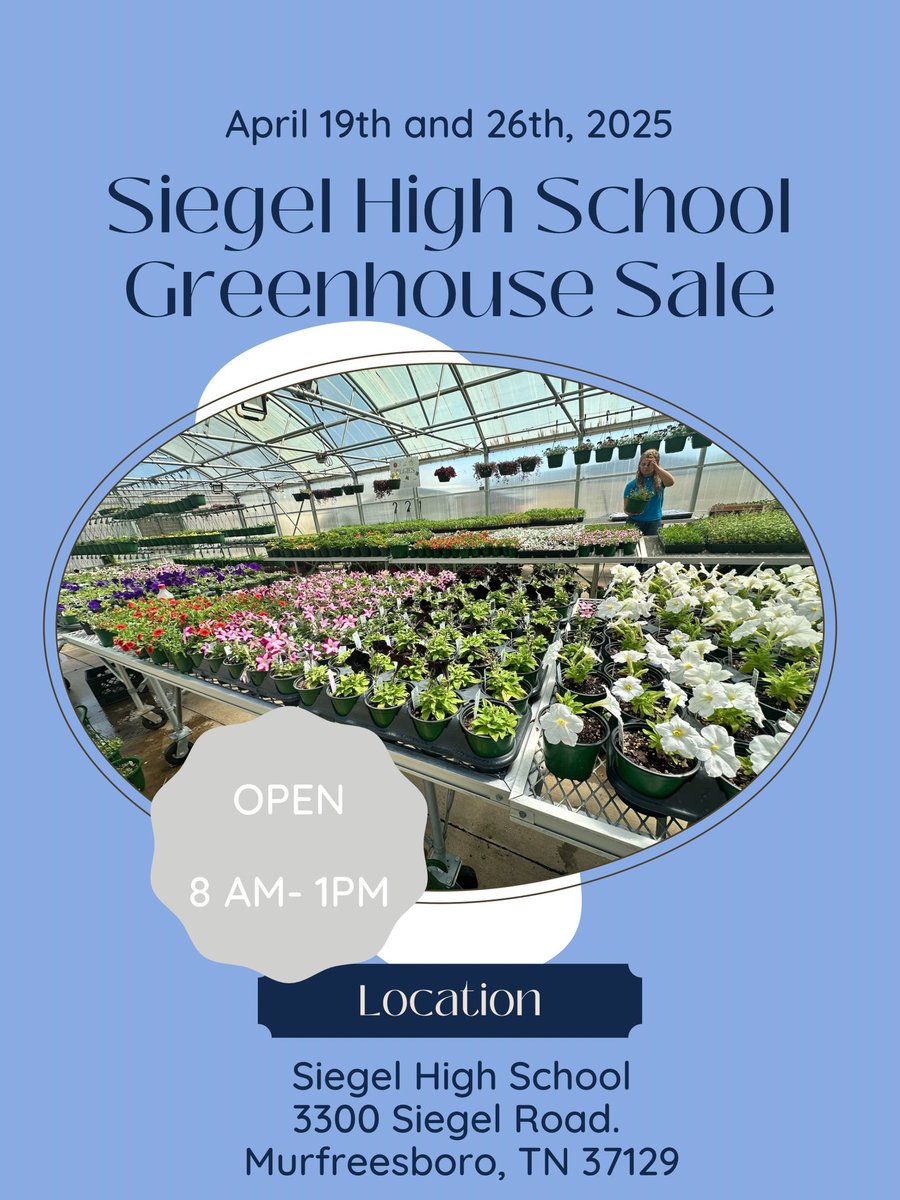 Mrs. Pendergrass Ag (@pendergrassag) on Twitter photo It’s almost time for the greenhouse opening! <a href="/CteSiegel/">Siegel Career and Technical Education</a> <a href="/RuCoCTE/">RuCo CTE</a> <a href="/SiegelHighStars/">Siegel High School</a> It’s almost time for the greenhouse opening! <a href="/CteSiegel/">Siegel Career and Technical Education</a> <a href="/RuCoCTE/">RuCo CTE</a> <a href="/SiegelHighStars/">Siegel High School</a>