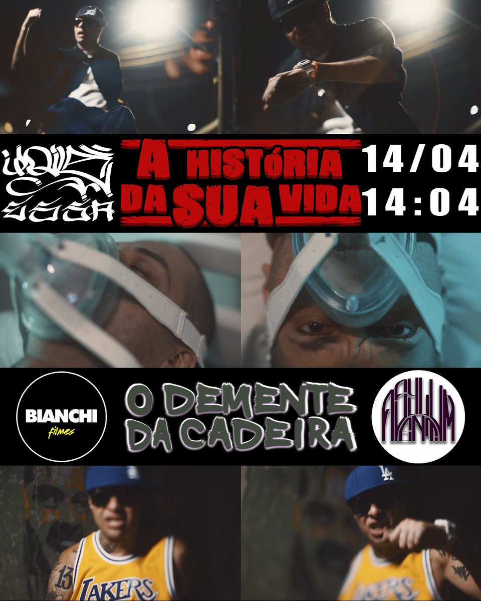 POLAESSAOFICIAL's tweet photo. https://t.co/bgUOgobAwn
SEGUNDA FEIRA, DIA 14/04 ÀS 14:04 "A HISTÓRIA DA SUA VIDA", EM TODAS AS PLATAFORMAS DIGITAIS.

"A HISTÓRIA DA SUA VIDA" É O PRIMEIRO DE CINCO SINGLES LANÇADOS, E ESTARÁ NO SEGUNDO ÁLBUM DE CARREIRA SOLO DO POLA ESSA, ENTITULADO "O DEMENTE DA CADEIRA" https://t.co/790DOmD2MM