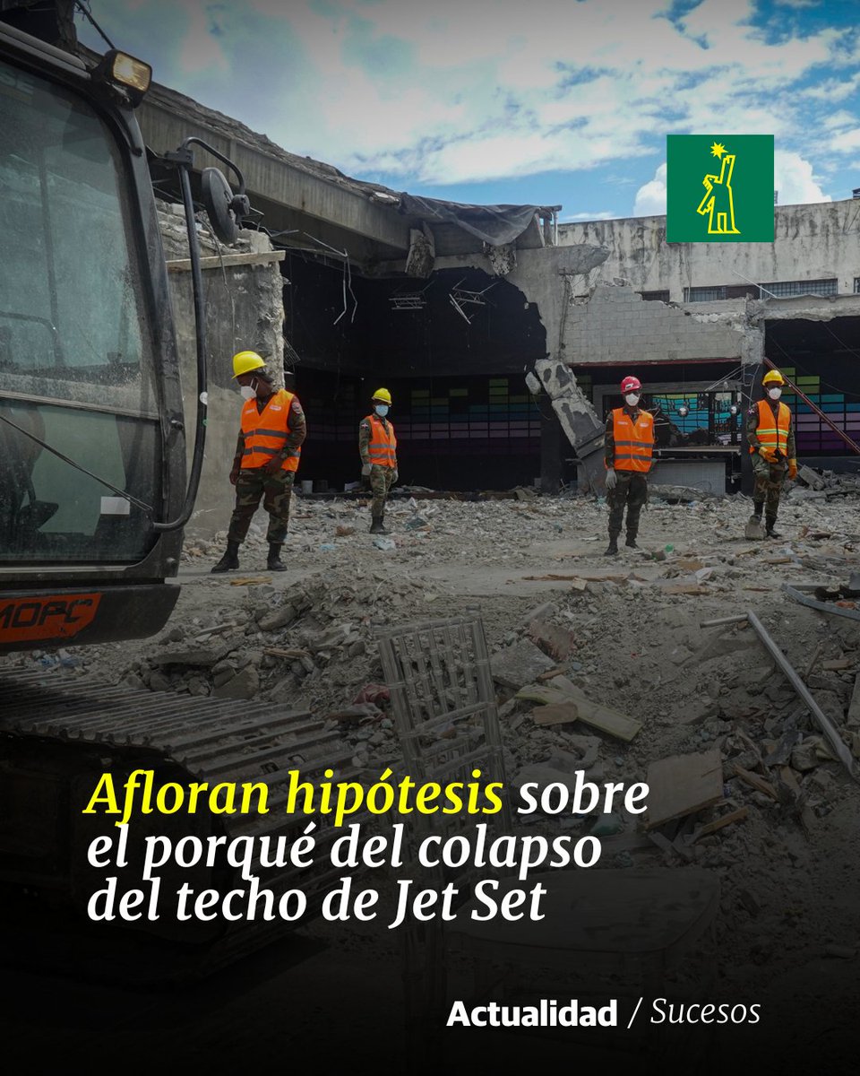 DiarioLibre's tweet photo. 🚨 | #SucesosDL | Especialistas han ofrecido sus consideraciones sobre la posible causa de este incidente
🔗https://t.co/y4B2wjLPcb
#DiarioLibre #Noticias #HipótesisJetSet #TragediaEstructural #InvestigaciónEnCurso https://t.co/l8oEXEFo8X