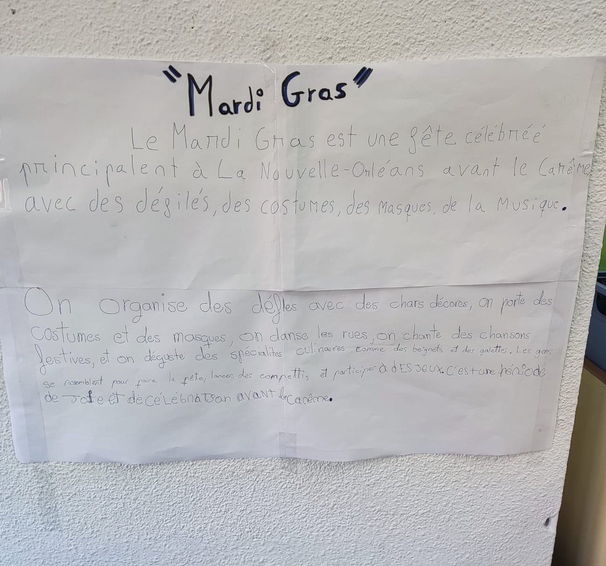 gsdvallecas_dir's tweet photo. Esta semana hemos celebrado la semana de las lenguas en GSD Vallecas. Desde el área de 🗼francés, hemos descubierto la cultura de Nueva Orleans. 
#gsdvallecas #primaria #français #allezlanouvelleorleans  #gsdeducacion https://t.co/DuIDicWsKN