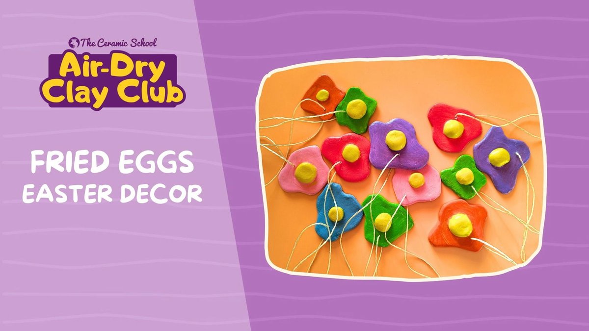 DIY Fried Eggs – easter decoration

These fun little fried eggs are the perfect spring or Easter decoration — and they’re super easy to make! Start by rolling out your air-dry… rfr.bz/td1950b