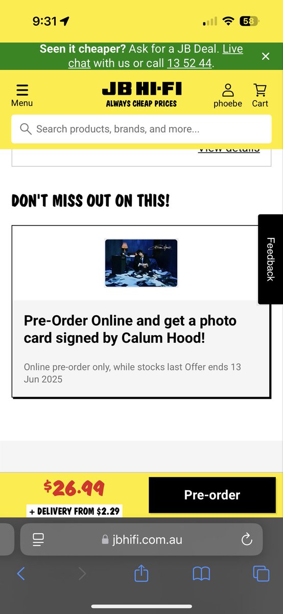 fangirlpphoebe's tweet photo. had to buy it from jbhifi too for the different signed card 🤭 #orderchaosorder #calumhood https://t.co/TwSCOoc1mh