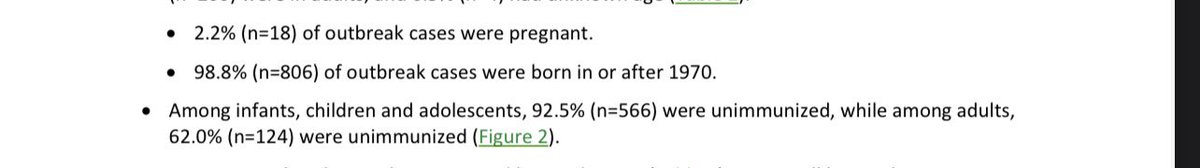 Ontario’s measles outbreak is now at eight hundred and sixteen cases.

816

38% of the adults who contracted measles were immunized. 
This shouldn’t be happening. 

Is anyone going to connect the dots?

publichealthontario.ca/-/media/Docume…