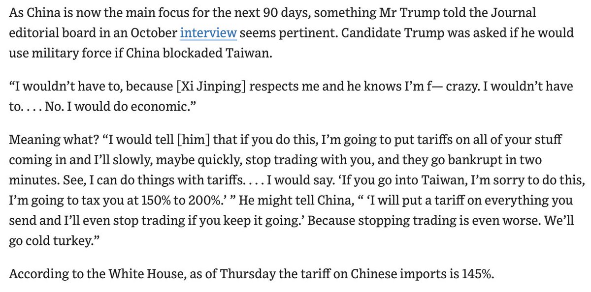 Noteworthy IMO as a US-China military analyst - POTUS is basically already doing what he said he'd do to prevent China from invading Taiwan. 🤔