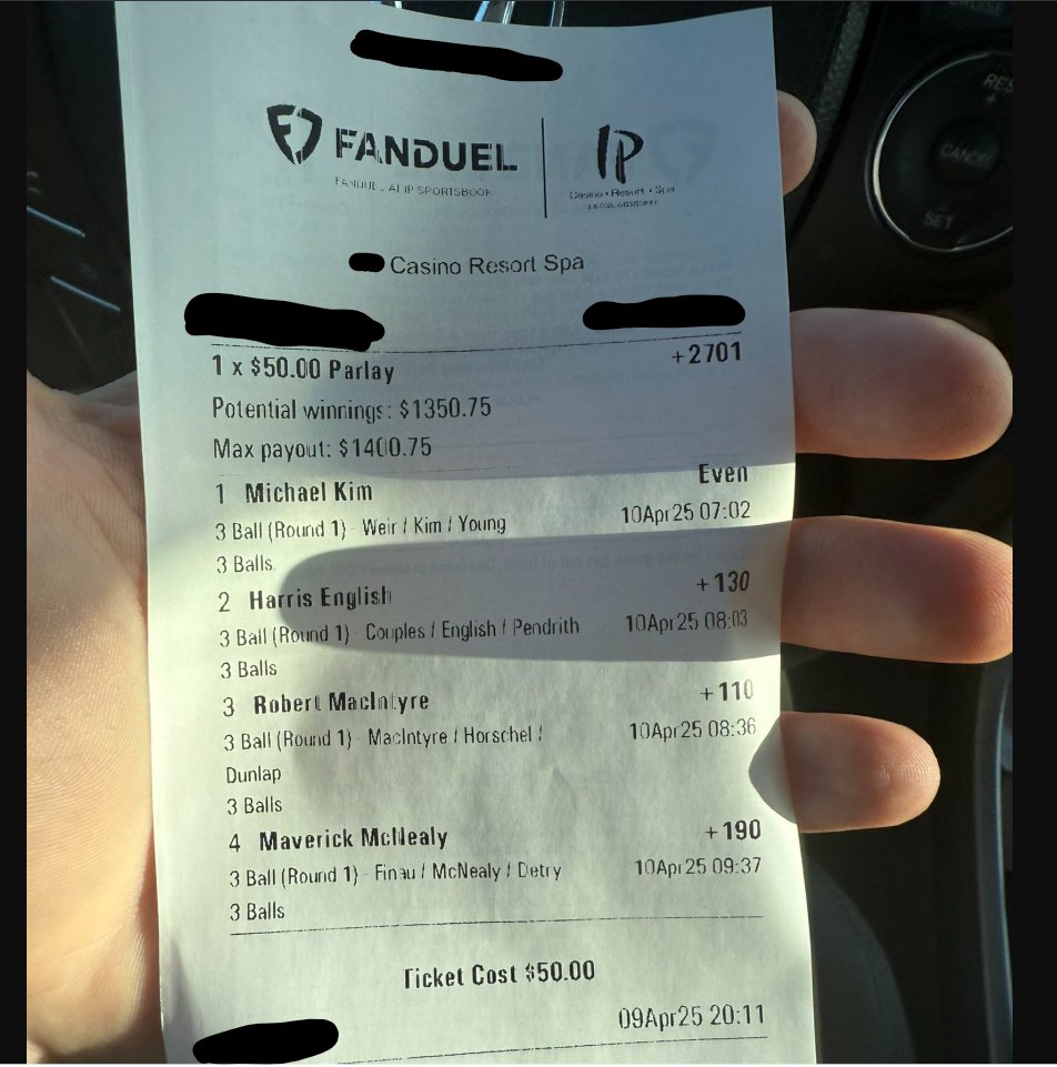 deepdivegolf's tweet photo. 💥BANG! What a start #TheMasters💥
Rd 1 3-Balls
✅Kim>Young/Weir
✅English>Pendrith/Couples
✅Bobby Mac>Horschel/Detry
✅McNealy>Finau/Detry
✅Parlay +2810
✅Trebles +1261

VERY happy Patreon👊
Some joined for just $7.49 w. 70% off for #Masters week only!
https://t.co/3umTRoNjGx https://t.co/hEAsJyQ0Vf