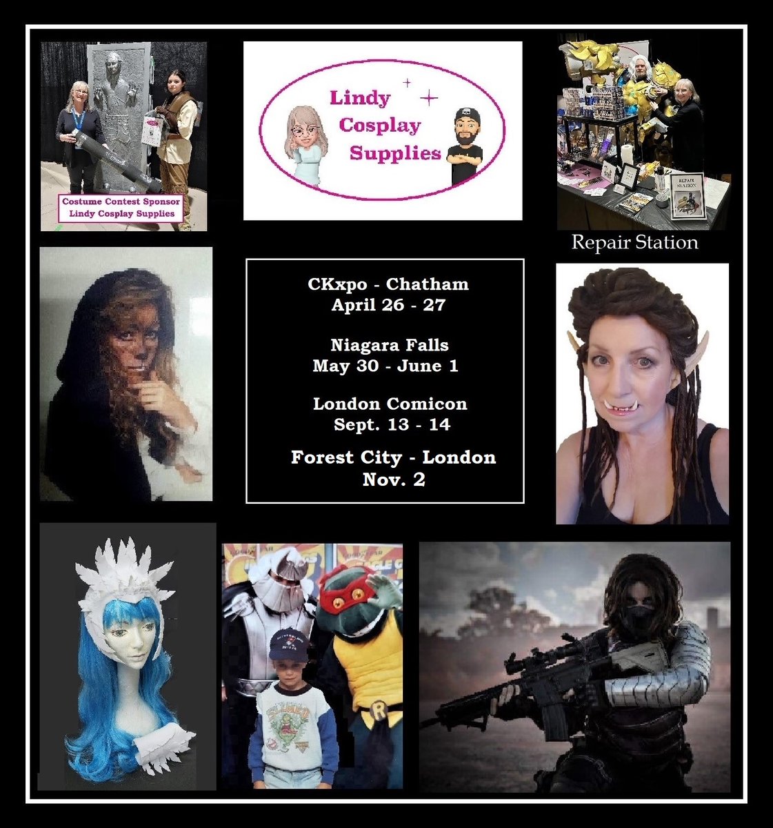 DreamCostumes's tweet photo. Con Schedule update. https://t.co/q0oX9pLeEp