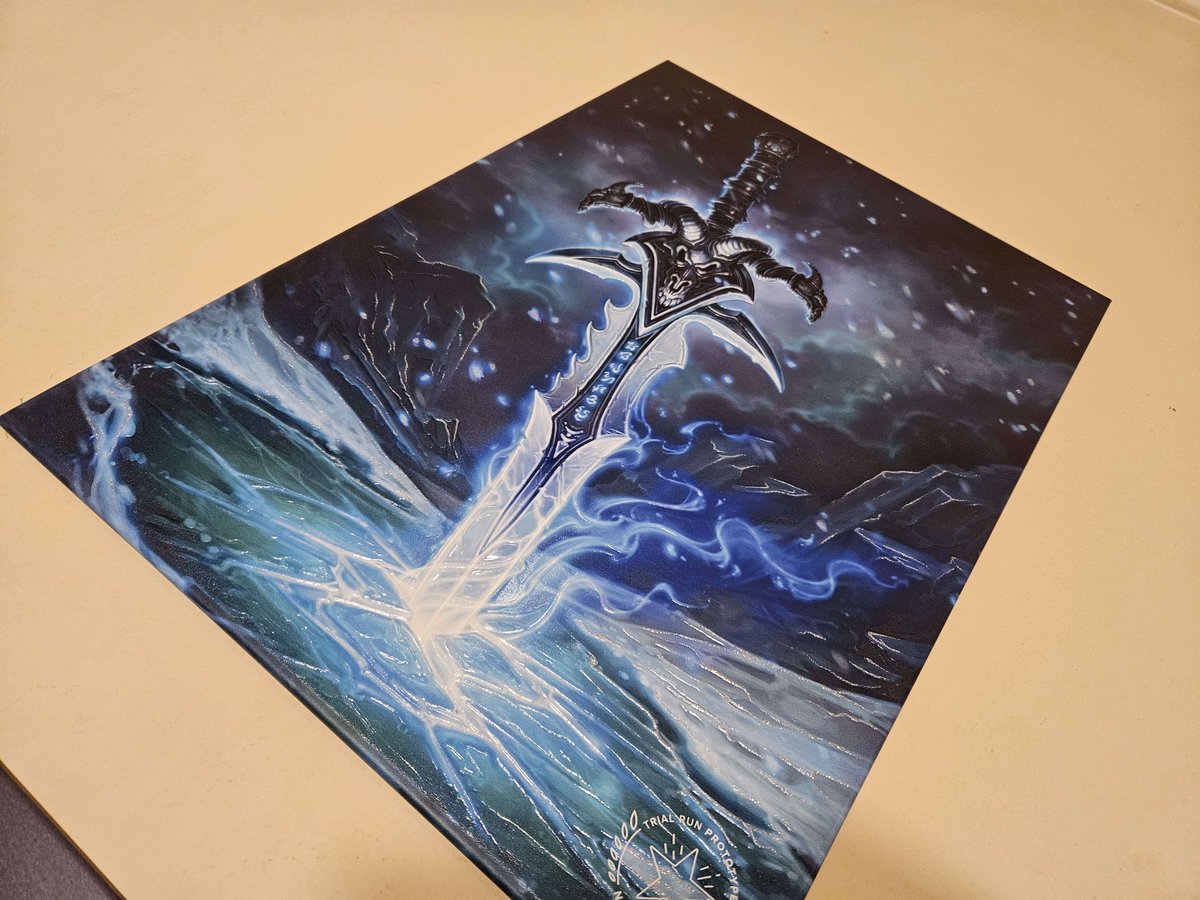 Displate édition Limitée Frostmourne World Of Warcraft - Métal, 45x32 Cm, Neuf Sous Emballage