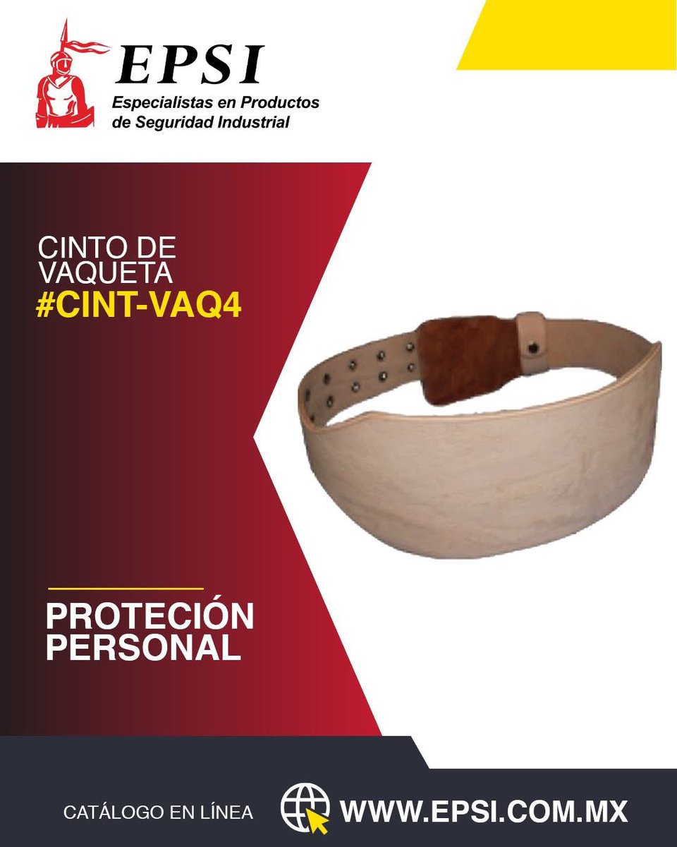 EPSI_MX's tweet photo. Equípate con el cinto vaqueta, ideal para cargas pesadas
Disponible en nuestro stock ✅ https://t.co/WBTiEjyZru