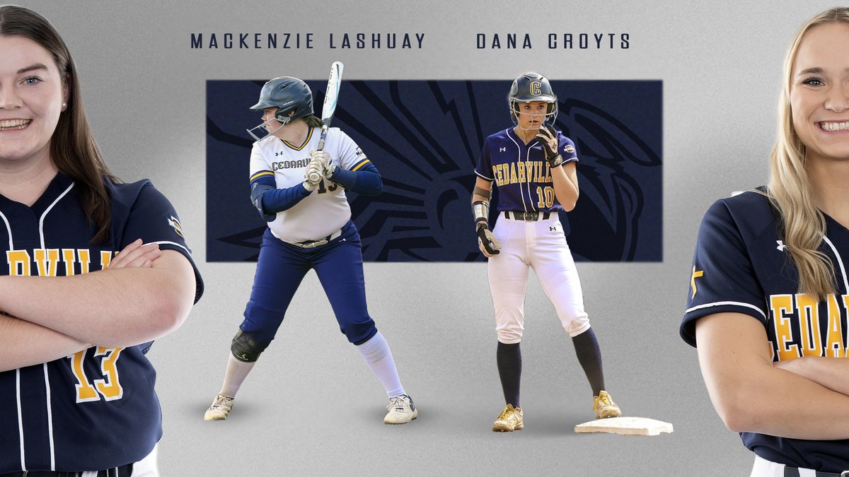 CUJackets's tweet photo. BALANCING ACT! @CUJacketsSB Mackenzie Lashuay and Dana Croyts balance school, married life, and softball! Check out the details in this feature by Julia Swain. https://t.co/CDaRBUvYX5

@cedarville @GreatMidwestAC @NCAADII @TheNCCAA https://t.co/kEF51VM9nt