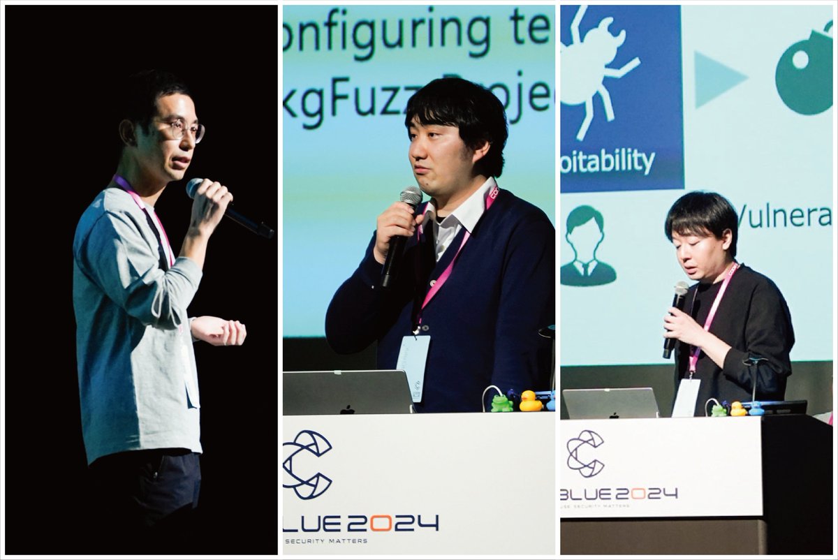 codeblue_jp's tweet photo. 📢Looking Back at CODE BLUE 2024 #16🔥
🛡️PkgFuzz Project: Yet Another Continuous Fuzzing for Open Source Software
🧑🔧Yuhei Kawakoya, Yuto Otsuki, Eitaro Shioji
🎬Presentation video, 📑slides 🎙️Interview and 📸Photos
🔗https://t.co/lkl8Qi0SO2
#codeblue_jp #codeblue2024 https://t.co/Xz6nVG4uX4
