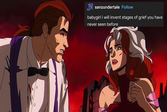 PunkerDuckie's tweet photo. 🥺
Remember it!
#xmen #gambit #remylebeau #xmenmeme #xmenmemes #xmen97 #rememberit https://t.co/lLuvCg6UX6