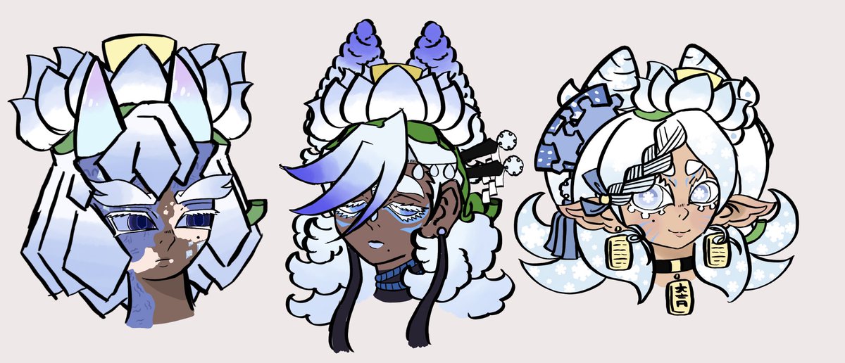 Moka_Loca17's tweet photo. I fixed up Renji a bit and gave Rouren some melanin too, I like this glow up now 

#knyoc https://t.co/WfPWLRSNHA