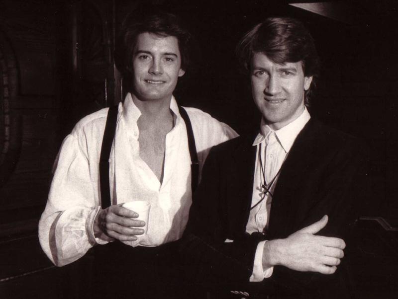 Kyle MacLachlan and David Lynch. Behind the scenes of "DUNE"