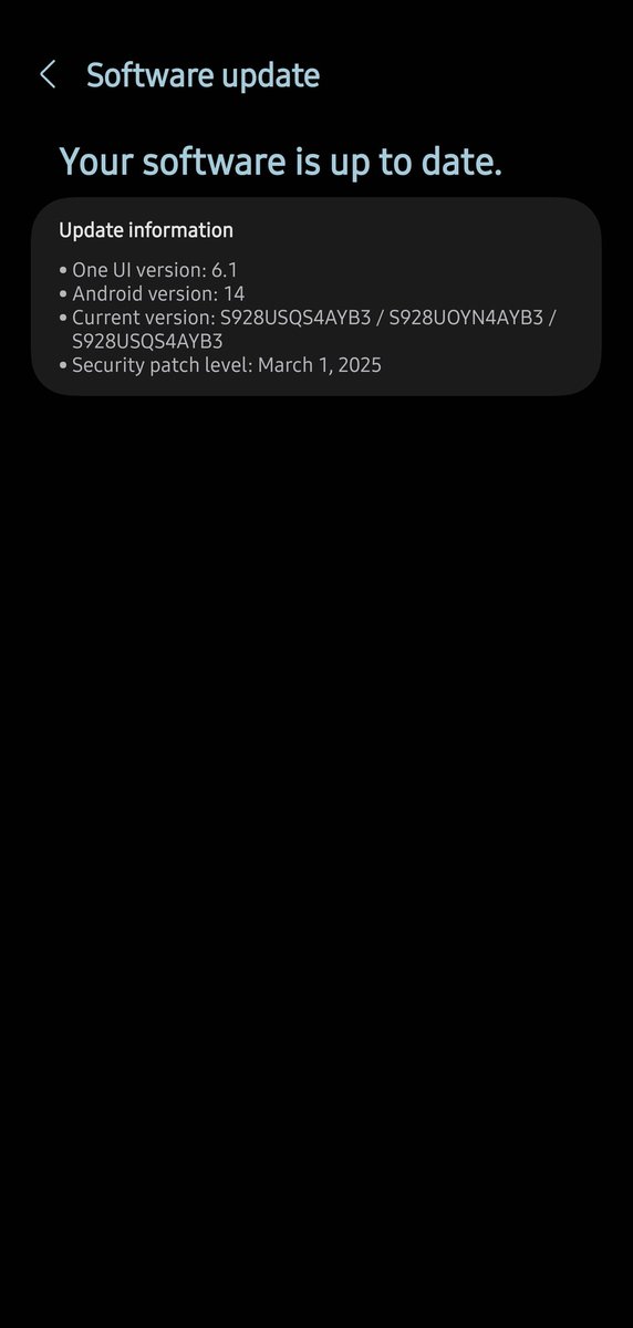 beard_of_ren's tweet photo. Uhhhh ..no I'm not 🤷🏻‍♂️🙄 OneUI 7 dropped today for all S24 series...my Ultra has yet to receive an update @SamsungMobile  @SamsungMobileUS 🤬 https://t.co/dUI1a5QvLF