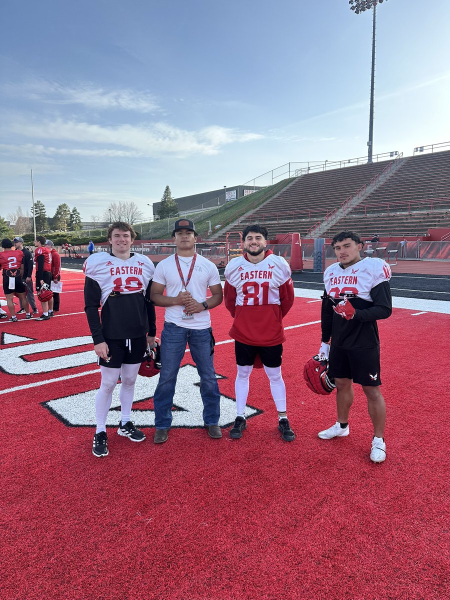 Julio Vargas Jr. ✟ (@jrvargas140) on Twitter photo Thank you <a href="/CoachCBrink/">Casey Brink</a> and <a href="/EWUFootball/">EWU Football 🏈</a> for having me out. I had a great time in Cheney. I can’t wait to get back out there.
<a href="/CoachBestEWU/">Coach Aaron Best</a> <a href="/SultanHSFB/">Sultan High School Football</a> <a href="/TrainETA_WA/">Elite Training Acad</a> <a href="/michaelbumpus5/">Michael Bumpus</a> <a href="/Noah_French9/">Noah French</a> <a href="/J_Thompson15/">John Thompson</a> Thank you <a href="/CoachCBrink/">Casey Brink</a> and <a href="/EWUFootball/">EWU Football 🏈</a> for having me out. I had a great time in Cheney. I can’t wait to get back out there.
<a href="/CoachBestEWU/">Coach Aaron Best</a> <a href="/SultanHSFB/">Sultan High School Football</a> <a href="/TrainETA_WA/">Elite Training Acad</a> <a href="/michaelbumpus5/">Michael Bumpus</a> <a href="/Noah_French9/">Noah French</a> <a href="/J_Thompson15/">John Thompson</a>