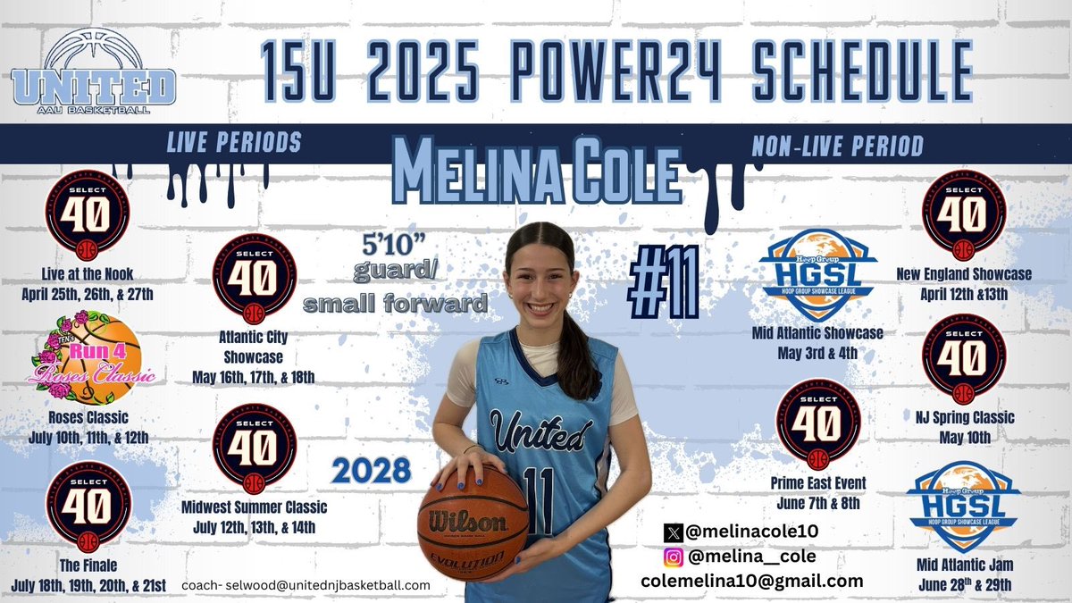 Melina Cole (@melinacole10) on Twitter photo So excited to be playing on my new team!! <a href="/unitedNJaau/">United NJ AAU</a> <a href="/coach_elwood/">Shawn Elwood</a> <a href="/CoachJimmy_O/">Jimmy Ostaszewski</a> <a href="/GirlsEaston/">Easton Girls Basketball</a> So excited to be playing on my new team!! <a href="/unitedNJaau/">United NJ AAU</a> <a href="/coach_elwood/">Shawn Elwood</a> <a href="/CoachJimmy_O/">Jimmy Ostaszewski</a> <a href="/GirlsEaston/">Easton Girls Basketball</a>